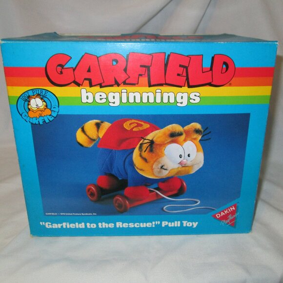 HTF "Garfield to the Rescue" Plush Pull Toy - Picture 4 of 7